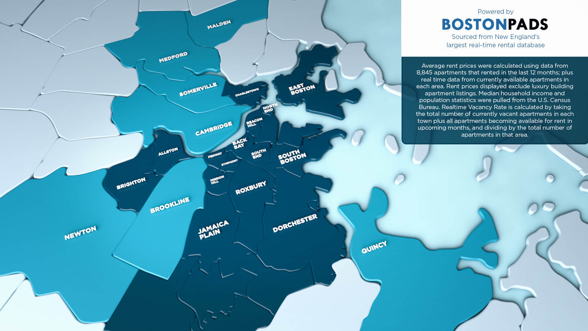 Boston Average Rent Prices by Neighborhood & Town