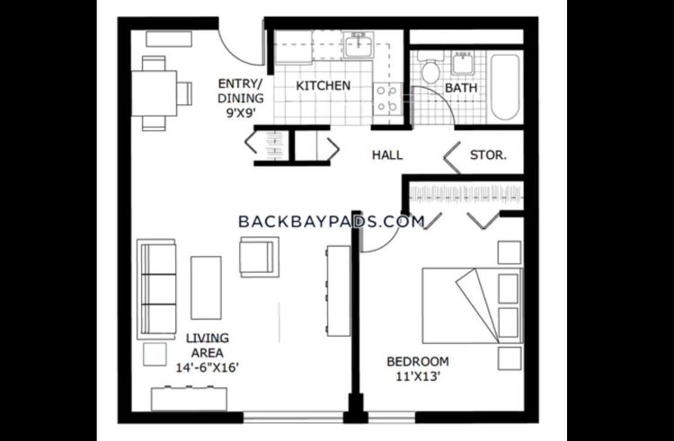 Back Bay 1 Bed