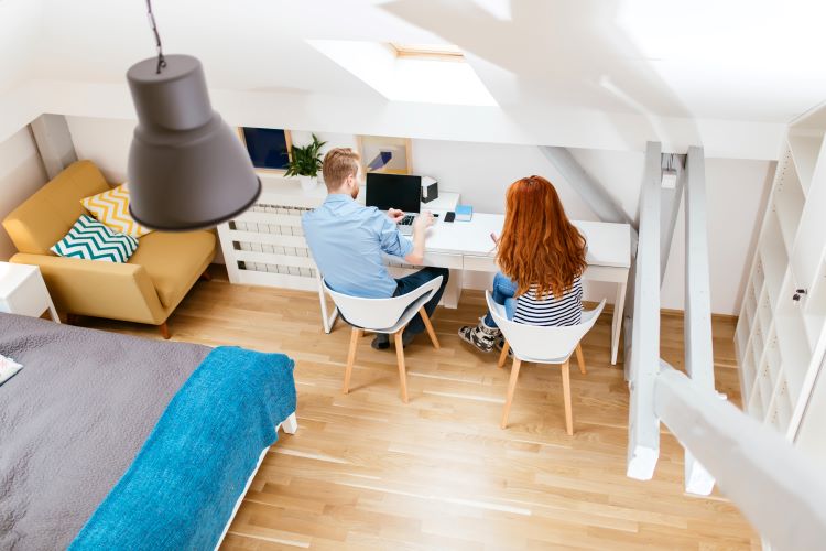 Couple Working From Home