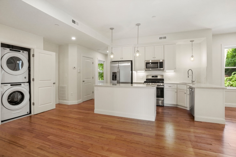 Kitchen and in unit laundry