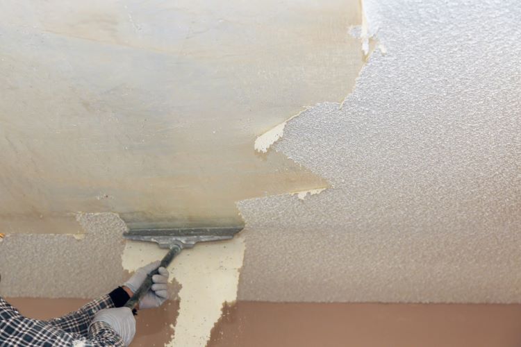 Popcorn ceiling