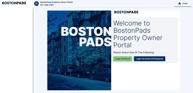 Boston Pads Property Owner Portal