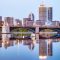 View of Back Bay over Charles River