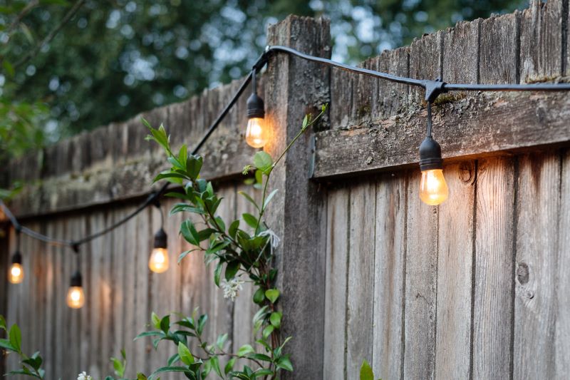 String lights outdoors