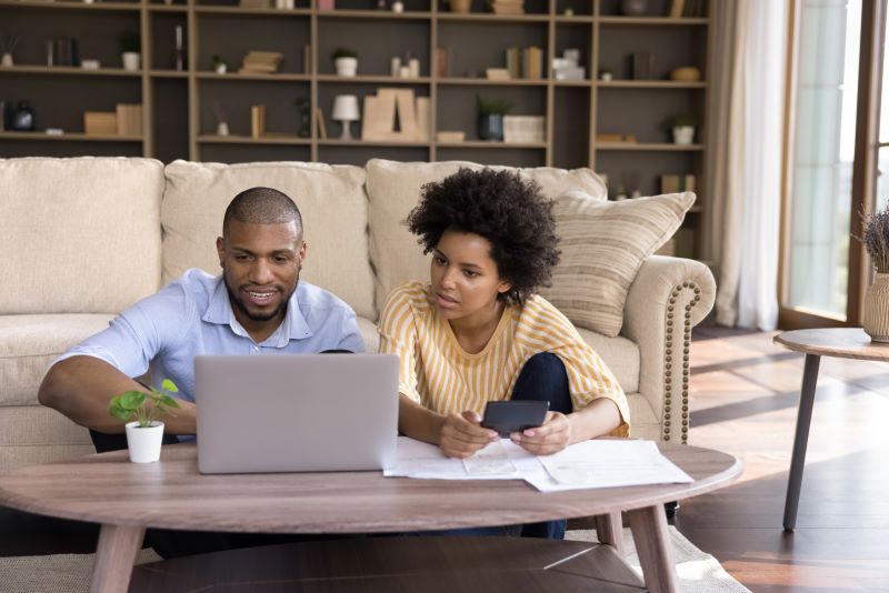 Couple discussing multifamily options